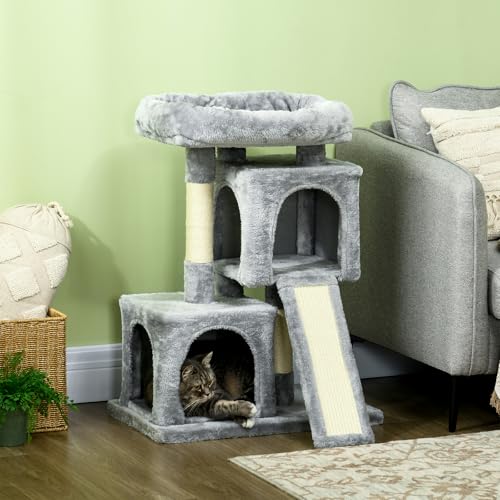 Katzenbaum Kratzbaum Kratzbäume Katzenmöbel,Mehrstöckiges Katzenhaus mit Weichem Plüsch,Sisal-Kratzbäumen und-Brett,Stabiler Katzenturm zum Ausruhen,Einfache Montage,Ideal für Hauskatzen Katzenbaum Kratzbaum Kratzbäume Katzenmöbel,Mehrstöckiges Katzenhaus mit Weichem Plüsch,Sisal-Kratzbäumen und-Brett,Stabiler Katzenturm zum Ausruhen,Einfache Montage,Ideal für Hauskatzen von Peiaw