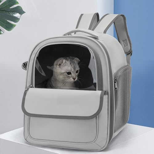 Katzenrucksack 7kg Haustier Rucksack für Kleine Hunde,Tragbare und Faltbare Katzentasche,Atmungsaktive und Leichte,Mit Reißverschluss mit Schloss für Reisen Bergsteigen Katzenrucksack 7kg Haustier Rucksack für Kleine Hunde,Tragbare und Faltbare Katzentasche,Atmungsaktive und Leichte,Mit Reißverschluss mit Schloss für Reisen Bergsteigen von Peiaw