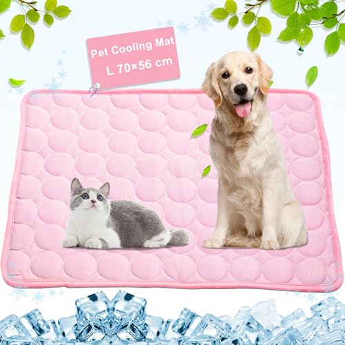 Pejoye Pet Kühlmatte Cool Matte für Hunde ungiftig Ice Seide Material Hundematte Geben Ihrem Hund oder Katze Eine kühlende Sommer von Pejoye
