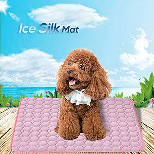 Pejoye Pet Kühlmatte Cool Matte für Hunde ungiftig Ice Seide Material Hundematte Geben Ihrem Hund oder Katze Eine kühlende Sommer von Pejoye
