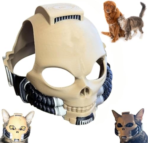 Grimaldus Katzenhelm, 3D-gedruckter Helm, Katzenmaske, lustiges Haustierzubehör für Katzen und Hunde Grimaldus Katzenhelm, 3D-gedruckter Helm, Katzenmaske, lustiges Haustierzubehör für Katzen und Hunde von Pelinuar