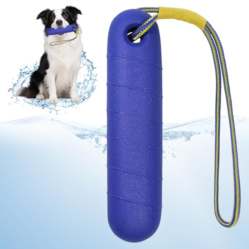 Hundespielzeug, Wasserspielzeug Hund, 22 cm Wasser Interaktives Hundespielzeug, Spielzeug Hund, Hundespiel Wasserspielzeug mit Nylon Rope, Hunde Wasserspielzeug für Mittelgroße, Große Hunde (Blau) von Pellinch