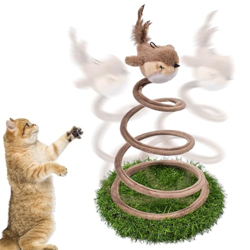 Interaktives Katzenspielzeug, Katzenspielzeug Selbstbeschäftigung, Fliegender Vogel Katzen Spielzeug, Katzenwirbel Spielzeug, Katzenangel, Intelligenzspielzeug für Katzen, Interactive Cat Toys Interaktives Katzenspielzeug, Katzenspielzeug Selbstbeschäftigung, Fliegender Vogel Katzen Spielzeug, Katzenwirbel Spielzeug, Katzenangel, Intelligenzspielzeug für Katzen, Interactive Cat Toys von Pellinch