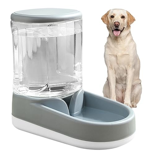 Pemarlis Wasserspender für Haustiere Automatischer,4L Haustiere Automatisches Futter und Wasserspender, Futterstation Futterautomat der Hund, für Hunde Katzen Haustiere Tiere（Trinkwasserspender）(2) von Pemarlis