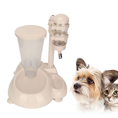 PenRux Hängender automatischer Futter- und Wasserspender, Tränkeautomat, 500ML Wassereimer und 800G Getreidespeicher, abnehmbares Futter- und Wasserspender-Set für Hund, Katze, Kaninchen von PenRux