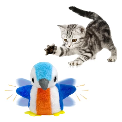 Katzenspielzeug, Interaktives Elektrisches Spielzeug Vogel - Interaktives Flügelschlagen Vogel Quietsche Katzenminze Spielzeugs für Katzen, USB C Aufladbares Katzen Spielzeug, Flapping Bird Cat Toy Katzenspielzeug, Interaktives Elektrisches Spielzeug Vogel - Interaktives Flügelschlagen Vogel Quietsche Katzenminze Spielzeugs für Katzen, USB C Aufladbares Katzen Spielzeug, Flapping Bird Cat Toy von Penbinmall