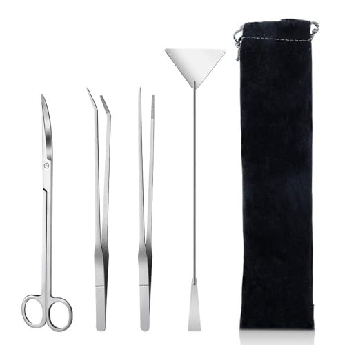Lange Pinzette für Aquarien, Schere, Spatel, Werkzeug-Set, 4-in-1, rostfreie Wasserpflanze, Aquascaping-Werkzeug, rostfreies Aquarium-Starter-Set für Aquariumpflanzen, saubere Aquarien, Aquascape Lange Pinzette für Aquarien, Schere, Spatel, Werkzeug-Set, 4-in-1, rostfreie Wasserpflanze, Aquascaping-Werkzeug, rostfreies Aquarium-Starter-Set für Aquariumpflanzen, saubere Aquarien, Aquascape von Pence & Moon Collective