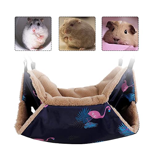 Ratten-Hängematte, Kaninchen, Plüsch, kleine Haustierkäfig-Hängematte, hält warm, Hamster-Hängebett zum Spielen und Schlafen von PengLAI