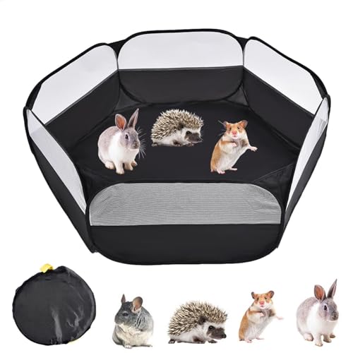 Kleintiere Laufstall, Tragbar Hamster Laufstall für den Innen und Außenbereich, Faltbar Kleintierkäfig, Kleintier Käfig Zelt Übungszaun für Meerschweinchen, Kaninchen, Hamster, Chinchillas und Igel Kleintiere Laufstall, Tragbar Hamster Laufstall für den Innen und Außenbereich, Faltbar Kleintierkäfig, Kleintier Käfig Zelt Übungszaun für Meerschweinchen, Kaninchen, Hamster, Chinchillas und Igel von Penlimly