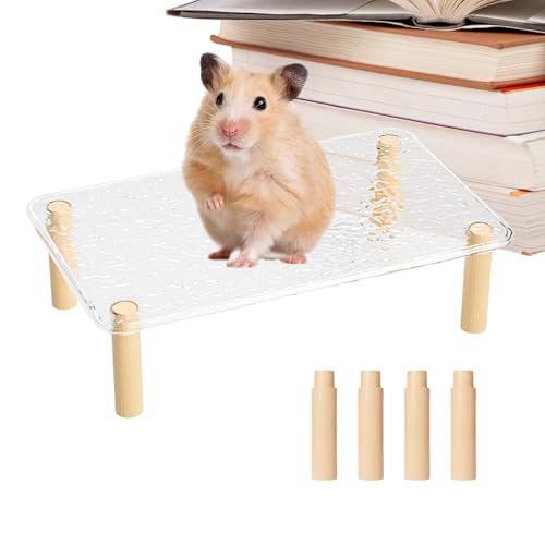 Penlimly Hamster Spielplatz | Abnehmbares Verstellbares Hamster Ruhepodest,Kleintierzubehör Für Tisch Leiter Spielzeug Trinkflasche Penlimly Hamster Spielplatz | Abnehmbares Verstellbares Hamster Ruhepodest,Kleintierzubehör Für Tisch Leiter Spielzeug Trinkflasche von Penlimly