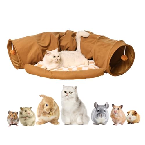 Penlimly Katzenspiel Tunnel Abnehmbar | Warmes Haustier Haus Nest | Waschbare Höhle Gepolstertes Haus Zum Spielen Bewegung Unterhaltung Indoor Kätzchen Erkundung Zuhause Penlimly Katzenspiel Tunnel Abnehmbar | Warmes Haustier Haus Nest | Waschbare Höhle Gepolstertes Haus Zum Spielen Bewegung Unterhaltung Indoor Kätzchen Erkundung Zuhause von Penlimly