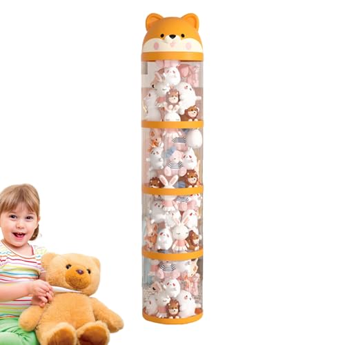 Penlimly Plüschtier Halter,Plüschspielzeug-Aufbewahrung Mit Röhrenfunktion - Großer durchsichtiger Turm mit Rädern, Stofftierhalter Röhre zur Raumdekoration für Spielzimmer, Schlafzimmer und Penlimly Plüschtier Halter,Plüschspielzeug-Aufbewahrung Mit Röhrenfunktion - Großer durchsichtiger Turm mit Rädern, Stofftierhalter Röhre zur Raumdekoration für Spielzimmer, Schlafzimmer und von Penlimly