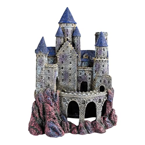 Penn-Plax Age-of-Magic Wizard's Castle Aquarium-Dekoration, sicher für SüÃŸ- und Salzwasser-Aquarien, groÃŸ von Penn-Plax