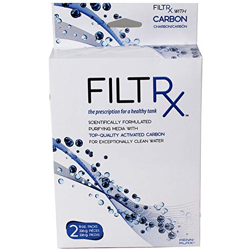 Penn-Plax Filtrx Reinigungsmedium für Kanisterfilter - kompatibel mit Cascade, Marlin und Anderen Aquariumfiltersystemen mit Schalen - Aktivkohle (CFSCB1) von Penn-Plax