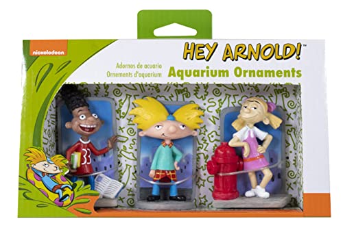 Penn-Plax Hey Arnold! 3-teiliges Aquarium-Dekorationsset für Aquarien, enthält Arnold, Gerald und Helga, klein Penn-Plax Hey Arnold! 3-teiliges Aquarium-Dekorationsset für Aquarien, enthält Arnold, Gerald und Helga, klein von Penn-Plax