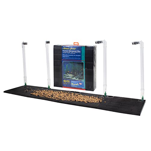 Penn-Plax Premium Unterkies-Filtersystem – für Aquarien und Aquarien mit einem Fassungsvermögen von 122-150 Litern (CFU55) von Penn-Plax
