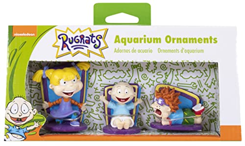 Penn-Plax Rugrats 3-teiliges Aquarium-Deko-Set – inklusive Tommy, Chuckie und Angelica – klein von Penn-Plax