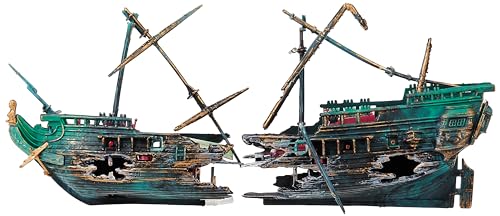 Penn-Plax Schiffswrack Aquarium Dekoration Ornament mit beweglichen Masten, Rettungsboot, und Bubble Action Penn-Plax Schiffswrack Aquarium Dekoration Ornament mit beweglichen Masten, Rettungsboot, und Bubble Action von Penn-Plax