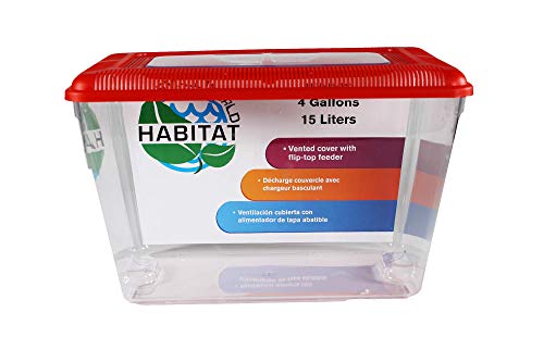 Penn-Plax Small World Habitat - Tragbarer klarer & transparenter Kunststoffbehälter - Hervorragend für kleine Tierchen & Kreaturen - Leicht zu reinigen & zu handhaben - Ideal für drinnen & draußen von Penn-Plax