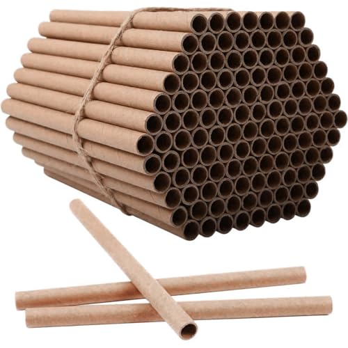 Bienenhaus, 100 Stück Bienenniströhrchen, 6 Länge 0,3 Innendurchmesser..Zuverlässige Papprohre, umweltfreundliche Kraftpapierinsektenhotel für Bienenhotels, Bee Hotel Bienenhaus, 100 Stück Bienenniströhrchen, 6 Länge 0,3 Innendurchmesser..Zuverlässige Papprohre, umweltfreundliche Kraftpapierinsektenhotel für Bienenhotels, Bee Hotel von Peosaard