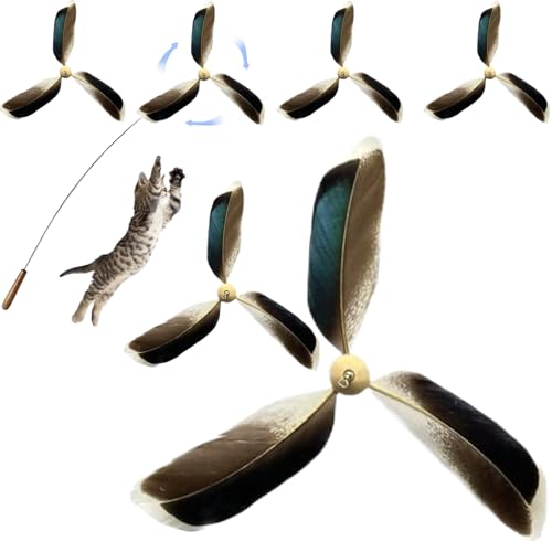 Cat Toy Refill, 6pcs 6,3 Zoll Propeller Katzenspielzeugersatz, interaktiver Katzen -Zauberstab -Spielzeug -Nachfüll für Katzen, Kätzchen, Katzenstabspielzeug Cat Toy Refill, 6pcs 6,3 Zoll Propeller Katzenspielzeugersatz, interaktiver Katzen -Zauberstab -Spielzeug -Nachfüll für Katzen, Kätzchen, Katzenstabspielzeug von Peosaard