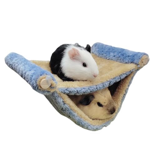 Hamster Hängematte, Frettchen Hängematte 7x5x10 Zoll Dual -Layer Hamster Hängematte weich und warmes Samt Stoff Meerschweinchen -Hängemattenblau -Hamster Hängematte für Käfig, Meerschweinchen -Hängem Hamster Hängematte, Frettchen Hängematte 7x5x10 Zoll Dual -Layer Hamster Hängematte weich und warmes Samt Stoff Meerschweinchen -Hängemattenblau -Hamster Hängematte für Käfig, Meerschweinchen -Hängem von Peosaard