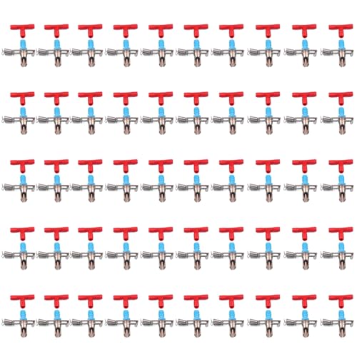 Kaninchen -Wasserspender Nippel, 50pcs Hasenwässerungssystem, automatische Maus -Kaninchen -Wasserer, Trinkerfuttermittel für Kaninchen -Hasen -Meerschweinchen -Frettchen von Peosaard
