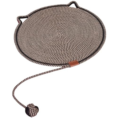 Katzenkratzer, Katzenkratzmatte 16,5-Zoll-Katzenkratzpolster mit katemarmen Katzen-Katze mit Seilkugel Kratzer-resistentes Waschkatze Katzenkratzer für Innenkatzen, Geschenke für Katzen, Katzenkratzm Katzenkratzer, Katzenkratzmatte 16,5-Zoll-Katzenkratzpolster mit katemarmen Katzen-Katze mit Seilkugel Kratzer-resistentes Waschkatze Katzenkratzer für Innenkatzen, Geschenke für Katzen, Katzenkratzm von Peosaard