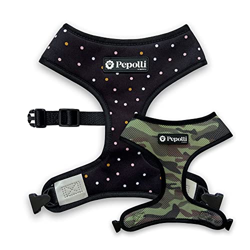 Pepolli Hundegeschirr | Geschirr für Französische Bulldogge, Frenchie, Frenchbulldog, Mops (L (Hals 41–44 cm, Brust 60 – 84 cm), Galaxy) von Gagaciso