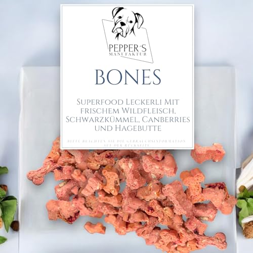 Pepper's Manufaktur Crunchies - knusprige Genuss mit frischem Wildfleisch, Rote Bete, Kokos und Anis - der perfekte Snack für Ihren geliebten Vierbeiner! Natürliche Leckerli. (100g) von Pepper´s Manufaktur