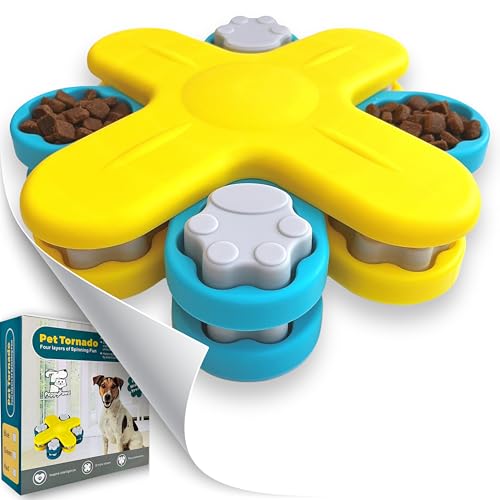 PeppyPawz Interaktives Hunde-Puzzle-Spielzeug für Langeweile, Haustieranreicherung, langsames Füttern, IQ-Training, Leckerli-Dosierung, Puzzle-Schüssel, Geschenke für Welpen, kleine, mittelgroße und von PeppyPawz