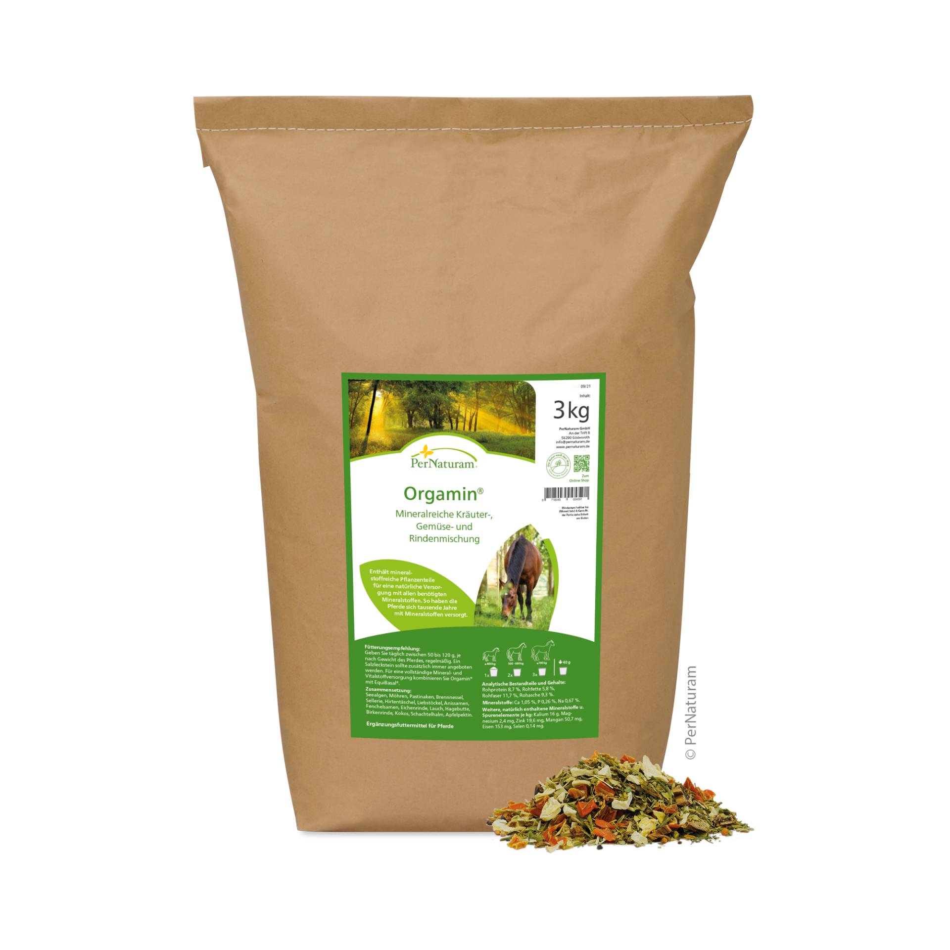 PerNaturam Orgamin 3kg Alternative zum Mineralfutter PerNaturam Orgamin 3kg Alternative zum Mineralfutter von PerNaturam