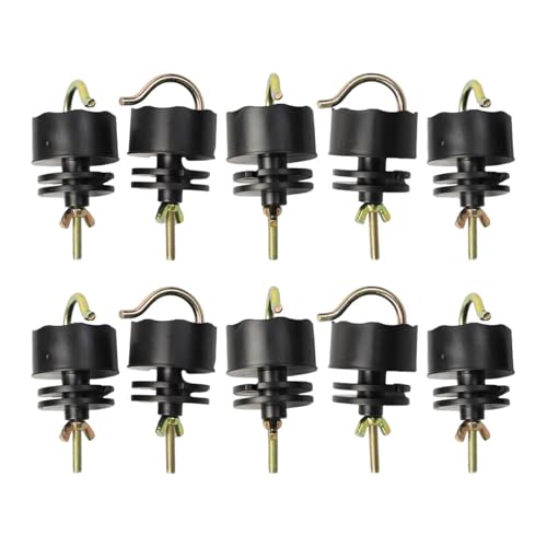 Perfeclan 10pcs elektrischer Zaunisolatoren Agrarzäune Tool Leicht Bequeme Multifunktionale für tierische Haltungsrasen Perfeclan 10pcs elektrischer Zaunisolatoren Agrarzäune Tool Leicht Bequeme Multifunktionale für tierische Haltungsrasen von Perfeclan