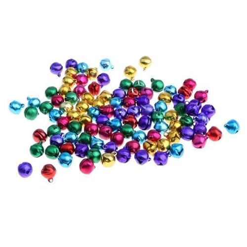 Perfeclan 4X 100 Farbige Bells SpielzeugSpielzeugpuppe Spielzeug DIY Schmuck Herstellung Craft Party Prop von Perfeclan