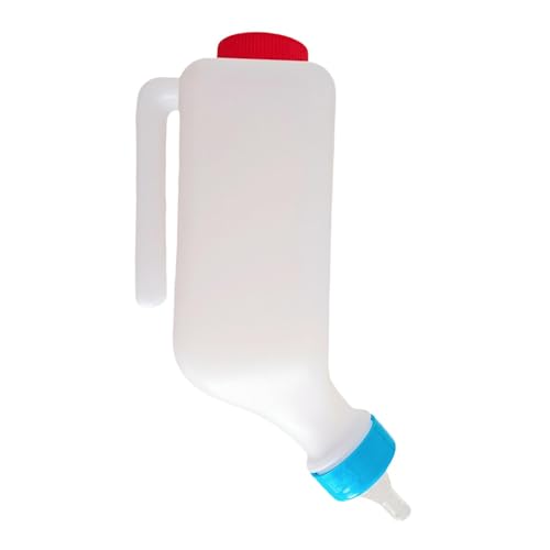Perfeclan Kälberflasche Viehfütterungsflasche Silikonsauger Tragbare Trinkflaschen Schafpflege für Lämmer, Kälber, Bullen, Kühe von Perfeclan