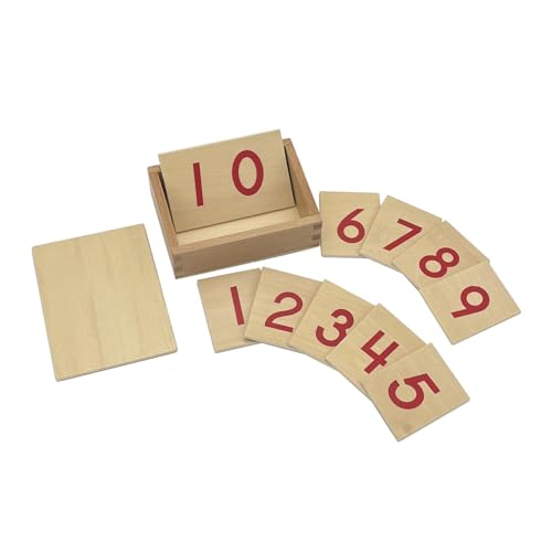 Perfeclan Kleine Zahlenkarten 1-10 Lernkarten Lernspielzeug, sicher, leicht zu reinigen für Kinder im Kindergartenalter von 0 bis 2 Jahren von Perfeclan