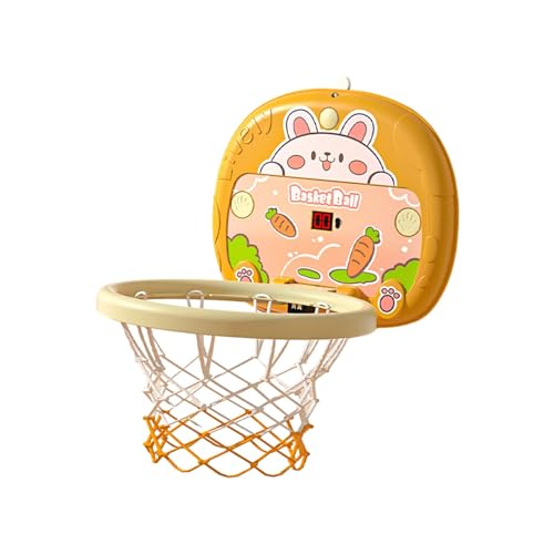 Perfeclan Mini Basketballkorb Set mit Bällen, Früherziehung, Indoor Spielset, Montessori Spielzeug für Zuhause, Kinder, Geschenke, Kaninchen von Perfeclan