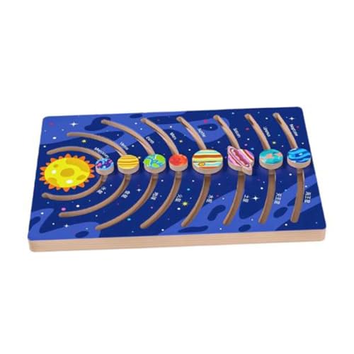 Perfeclan Puzzle-Planeten im Weltraum, Brett, Lernspielzeug, Weltraumspielzeug aus Holz, Trainings-Planeten-Puzzle-Spielzeug für den Perfeclan Puzzle-Planeten im Weltraum, Brett, Lernspielzeug, Weltraumspielzeug aus Holz, Trainings-Planeten-Puzzle-Spielzeug für den von Perfeclan