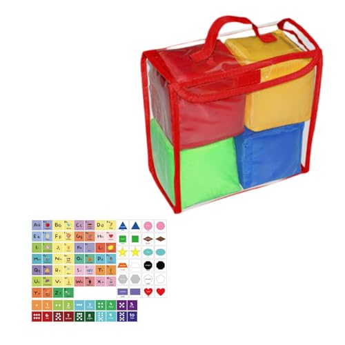 Perfeclan Spielwürfel, Taschenwürfel für Kinder, Lernwürfel mit Karten, frühes Lernspielzeug, weiche Würfel für Jungen, Mädchen, Kinder, GrÜn Perfeclan Spielwürfel, Taschenwürfel für Kinder, Lernwürfel mit Karten, frühes Lernspielzeug, weiche Würfel für Jungen, Mädchen, Kinder, GrÜn von Perfeclan