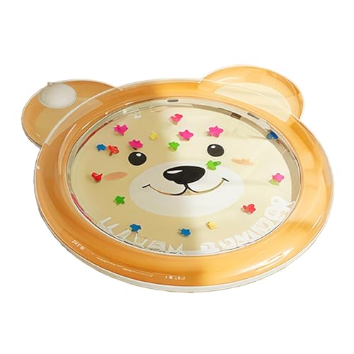 Perfeclan Tummy Time Wassermatte, aufblasbare Spielmatte, tragbares PVC, visuelles sensorisches Katzenkühlkissen, Hundekühlmatte für Hauskatzen, Geschenke, Bär von Perfeclan