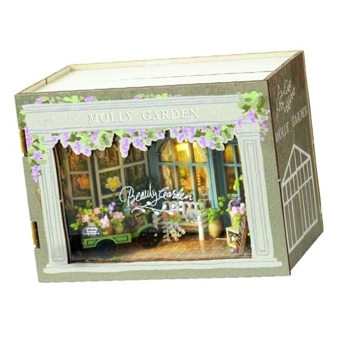 Mini-Puppenhaus, Puppenhaus aus Holz, Party-Geschenke, DIY-Neuheit, Gebäudemodell, handgefertigte Bausteine, handgefertigtes Kunsthandwerk, Mini-Puppenhaus, Puppenhaus aus Holz, Party-Geschenke, DIY-Neuheit, Gebäudemodell, handgefertigte Bausteine, handgefertigtes Kunsthandwerk, von Perfeclan