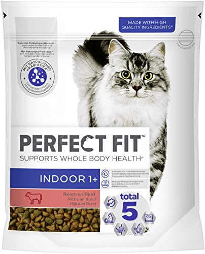 Katze Beutel Indoor 1+ mit Rind 1 x 750g von Perfect Fit