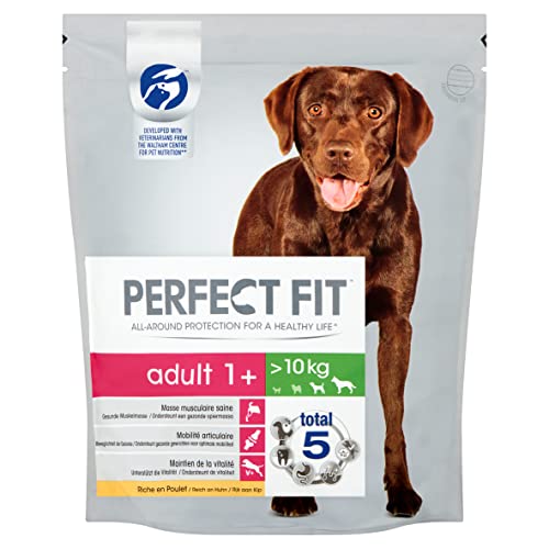 Hund Beutel Adult 1+ >10kg Hundefutter Trockenfutter mit Huhn 1,4kg von Perfect Fit