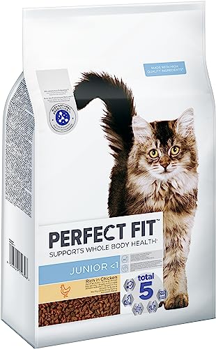 PERFECT FIT Junior Trockenfutter für junge Katzen unter 1 Jahr - Huhn, 7 kg (1 Beutel) von Perfect Fit