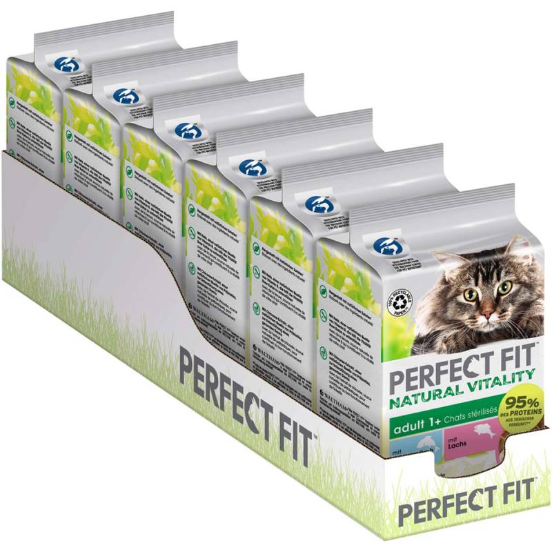 PERFECT FIT Katze Natural Vitality Adult 1+ mit Hochseefisch und Lachs 36x50g von Perfect Fit