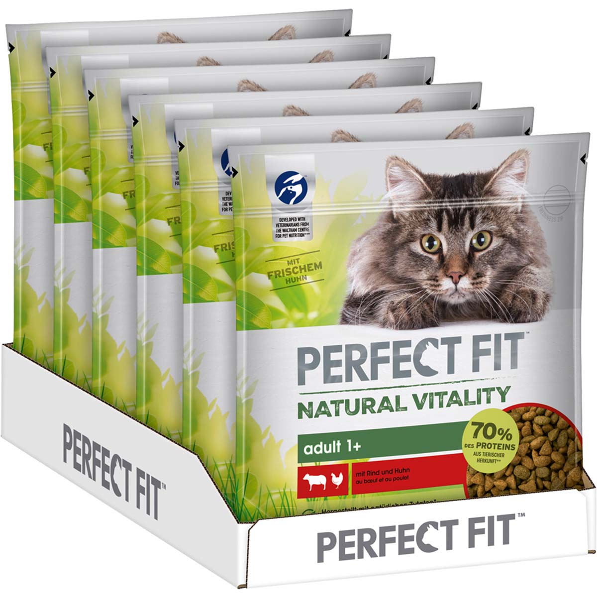 PERFECT FIT Katze Natural Vitality Adult 1+ mit Rind und Huhn 650g von Perfect Fit