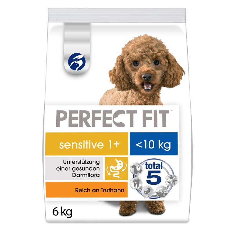 PERFECT FIT Sensitive Adult 1+ für kleine Hunde mit Truthahn 6kg von Perfect Fit