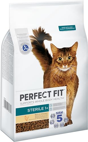 PERFECT FIT Sterile Adult Trockenfutter für erwachsene, sterilisierte Katzen ab 1 Jahr - Huhn, 7 kg (1 Beutel) von Perfect Fit