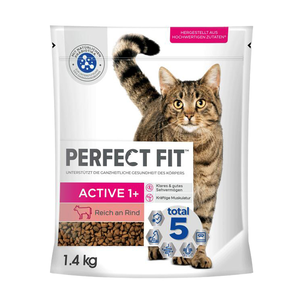 Perfect Fit Active 1+ Reich an Rind - Sparpaket: 5 x 1,4 kg von Perfect Fit