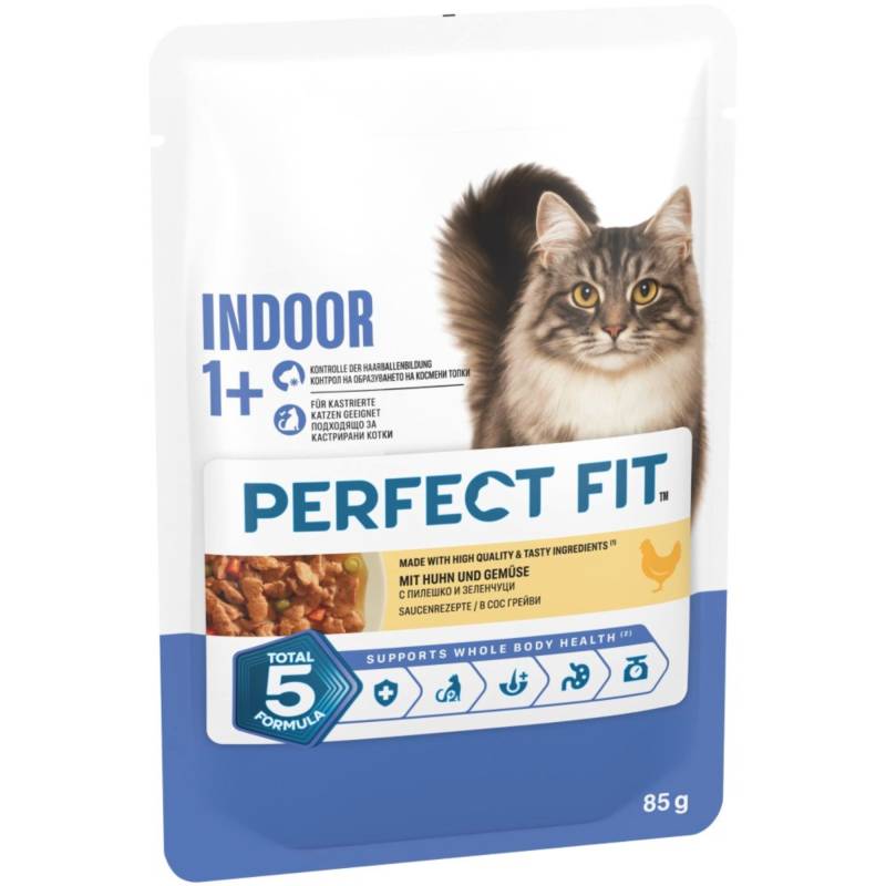 Perfect Fit Indoor 1+ - Huhn & Erbsen (12 x 85 g) von Perfect Fit